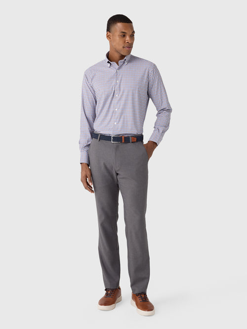 Peter Millar Crown Men's Wayne Performance Twill Sport Shirt - Saint Bernard