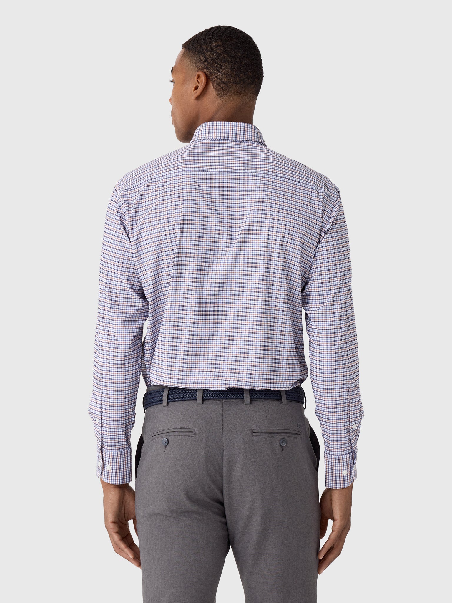 Peter Millar Crown Men's Wayne Performance Twill Sport Shirt - Saint Bernard