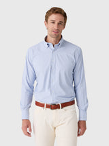 Peter Millar Crown Men's Charles Performance Twill Sport Shirt - Saint Bernard