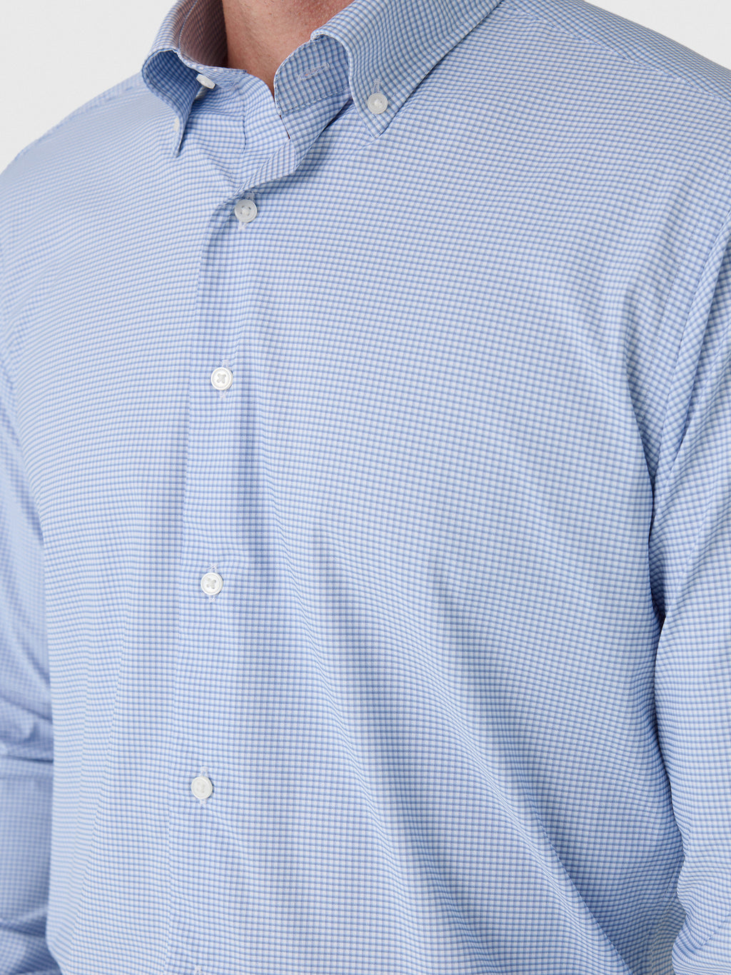 Peter Millar Crown Men's Leo Performance Twill Sport Shirt - Saint Bernard