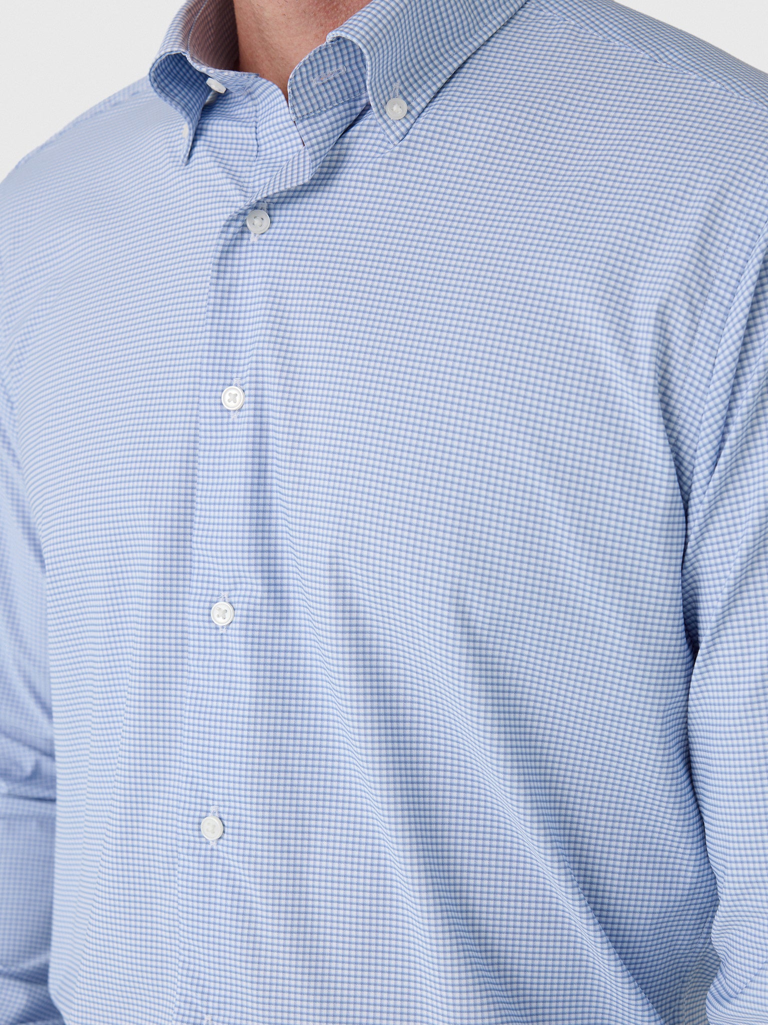 Peter Millar Crown Men's Leo Performance Twill Sport Shirt - Saint Bernard