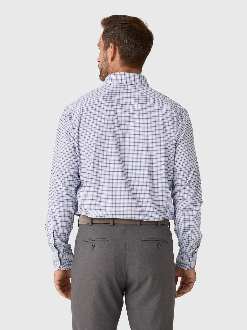 Peter Millar Crown Men's Axel Performance Twill Sport Shirt - Saint Bernard