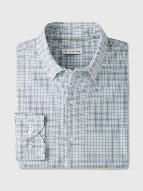 Peter Millar Crown Men's Oliver Performance Flannel Sport Shirt