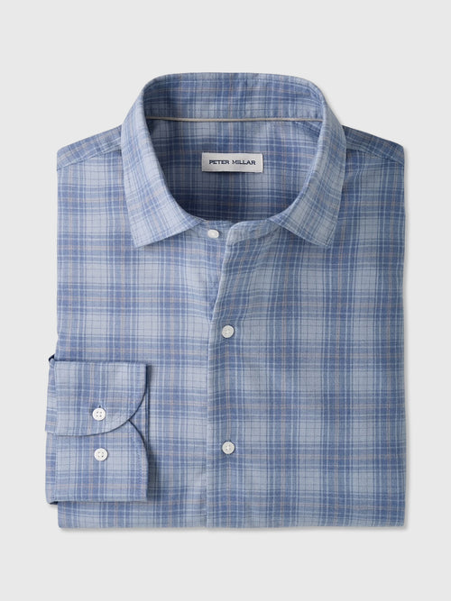 Peter Millar Crown Men's Dean Performance Flannel Sport Shirt