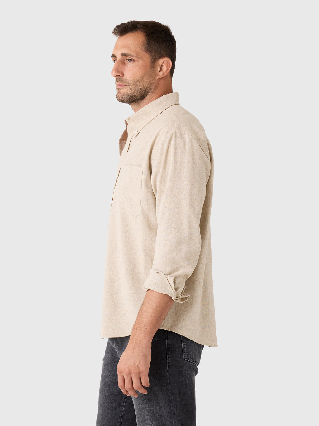 Frame Men's Wool Blend Shirt - Saint Bernard