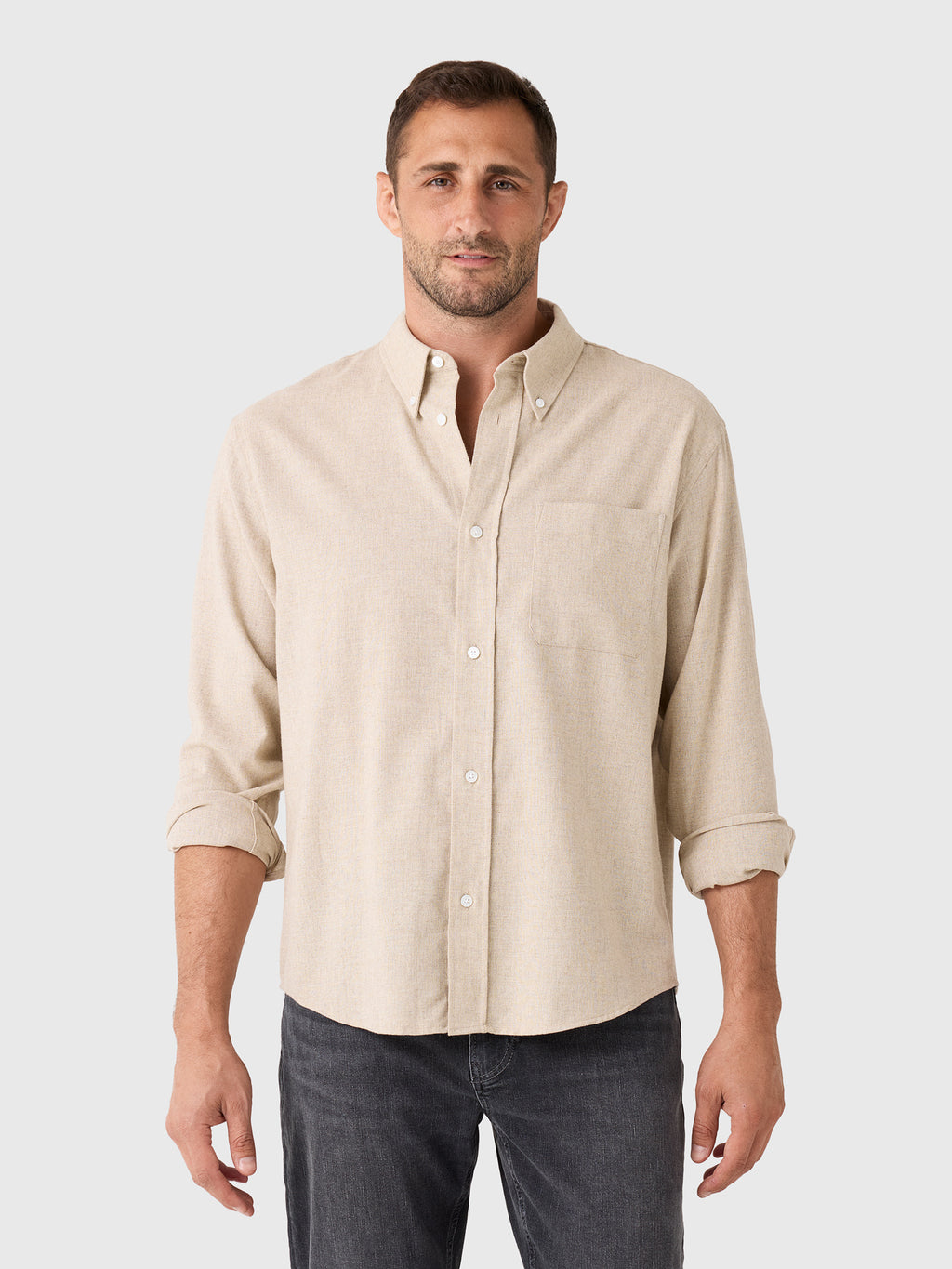 Frame Men's Wool Blend Shirt - Saint Bernard
