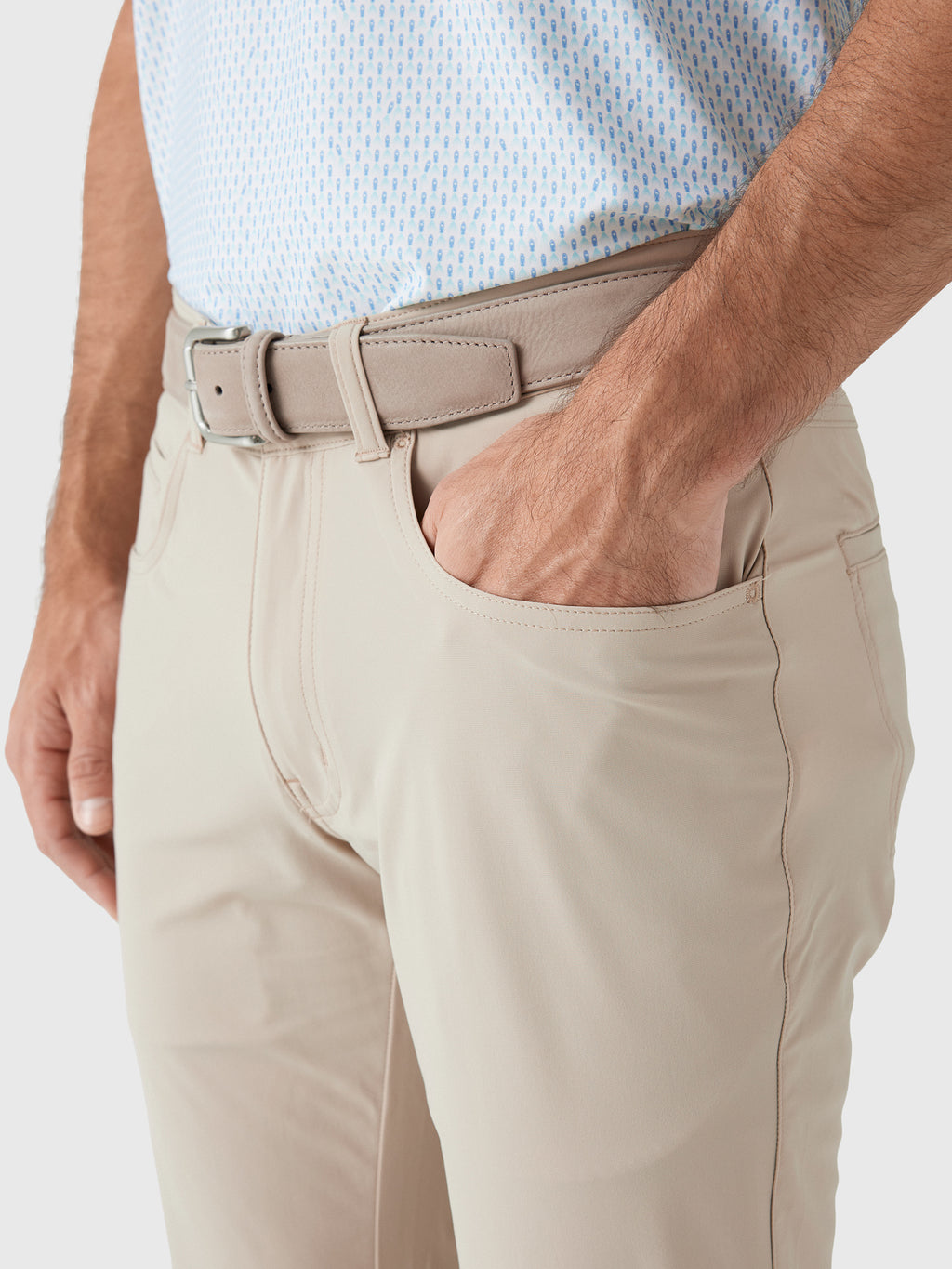 Peter Millar Crown Crafted Men's Bingham Performance Five-Pocket Pant - Saint Bernard