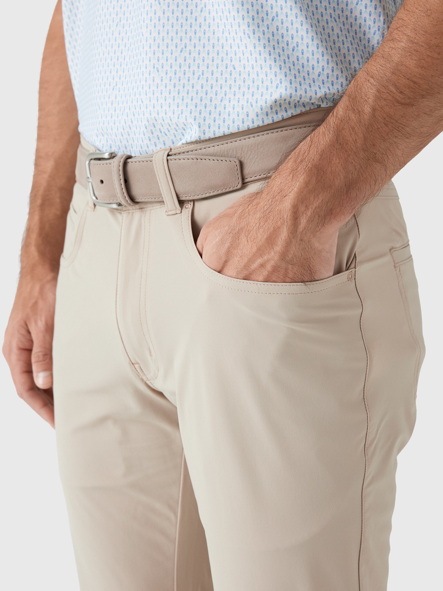 Peter Millar Crown Crafted Men's Bingham Performance Five-Pocket Pant - Saint Bernard