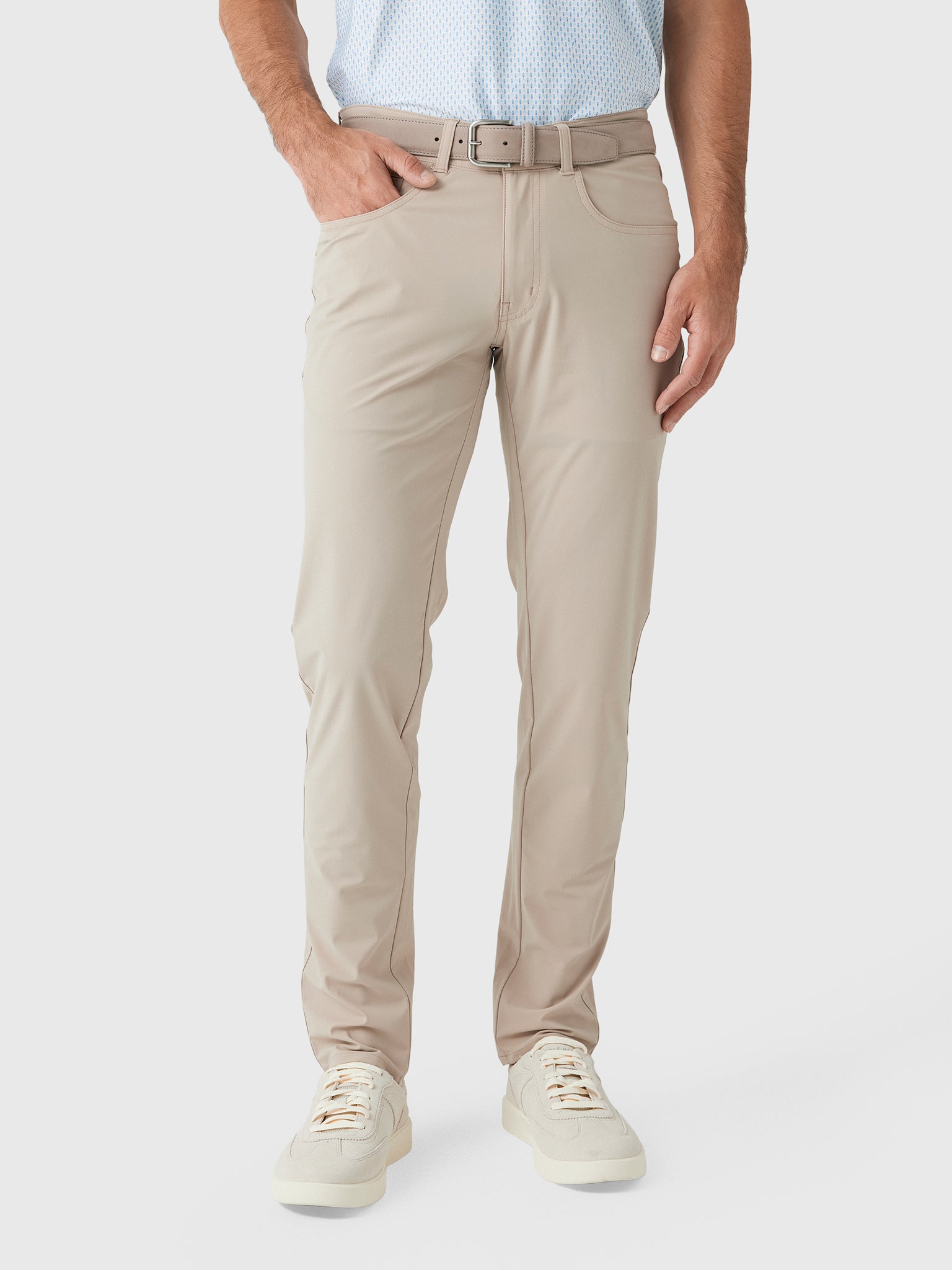 Peter Millar Crown Crafted Men's Bingham Performance Five-Pocket Pant - Saint Bernard