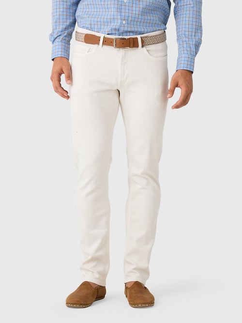 Peter Millar Crown Crafted Men's Fairfield Garment Dyed Denim Pant