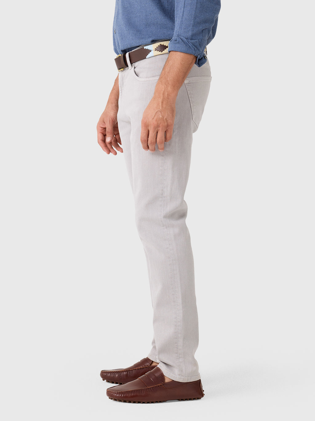 Peter Millar Crown Crafted Men's Fairfield Garment Dyed Denim Pant