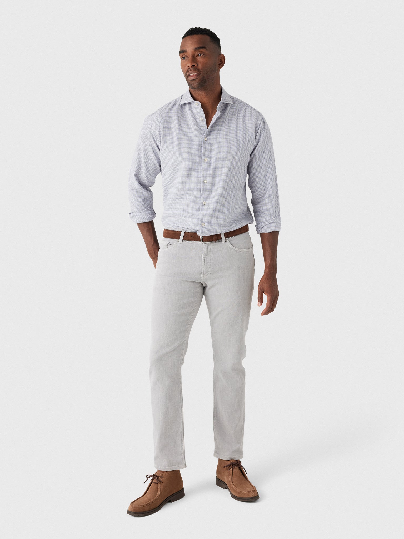 Peter Millar Crown Crafted Men's Fairfield Garment Dyed Denim Pant