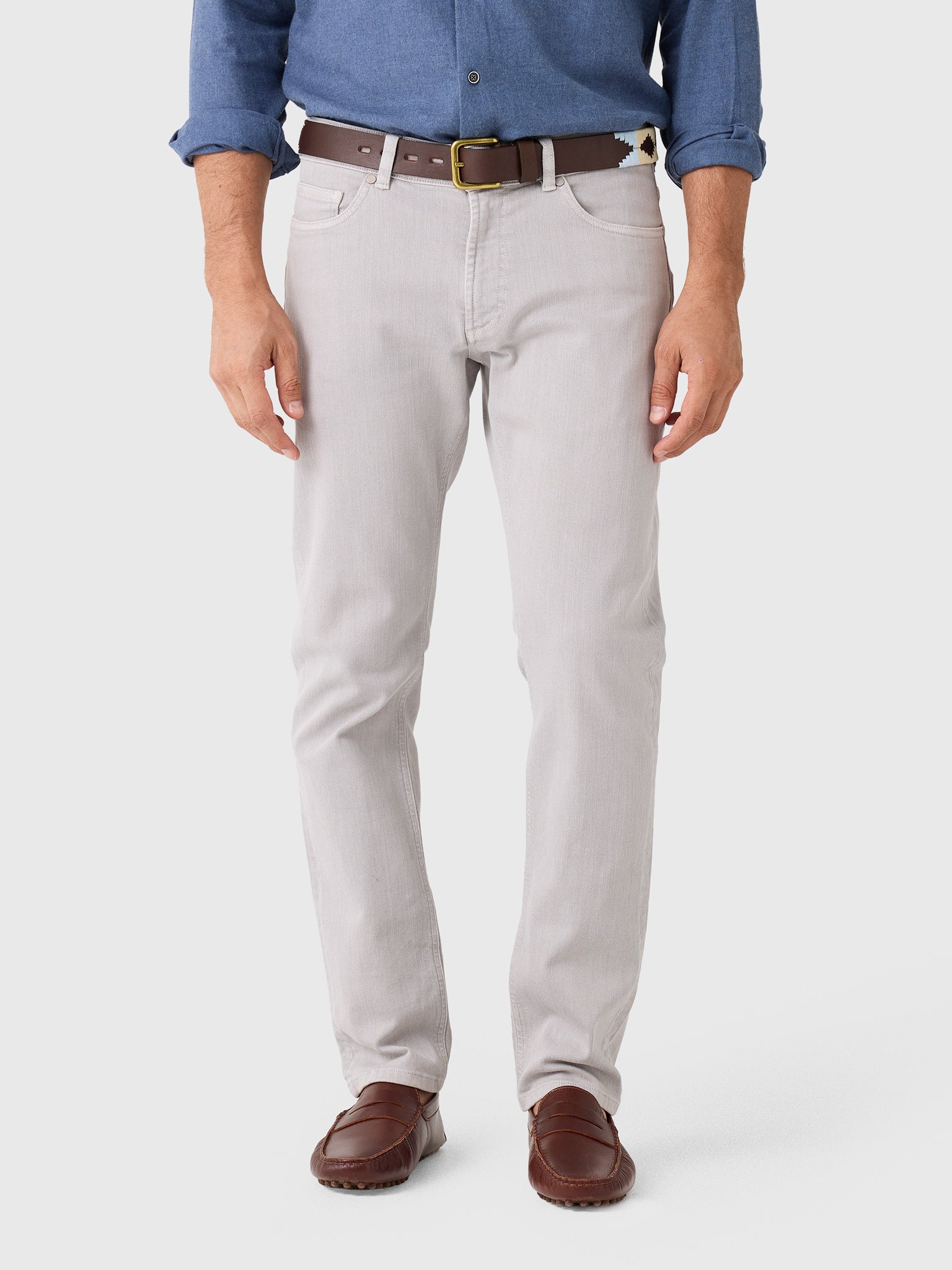 Peter Millar Crown Crafted Men's Fairfield Garment Dyed Denim Pant