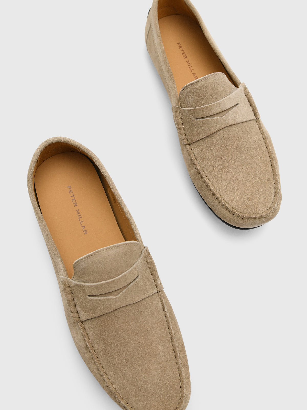 Peter Millar Crown Crafted Men's Suffolk Suede Driver - Saint Bernard
