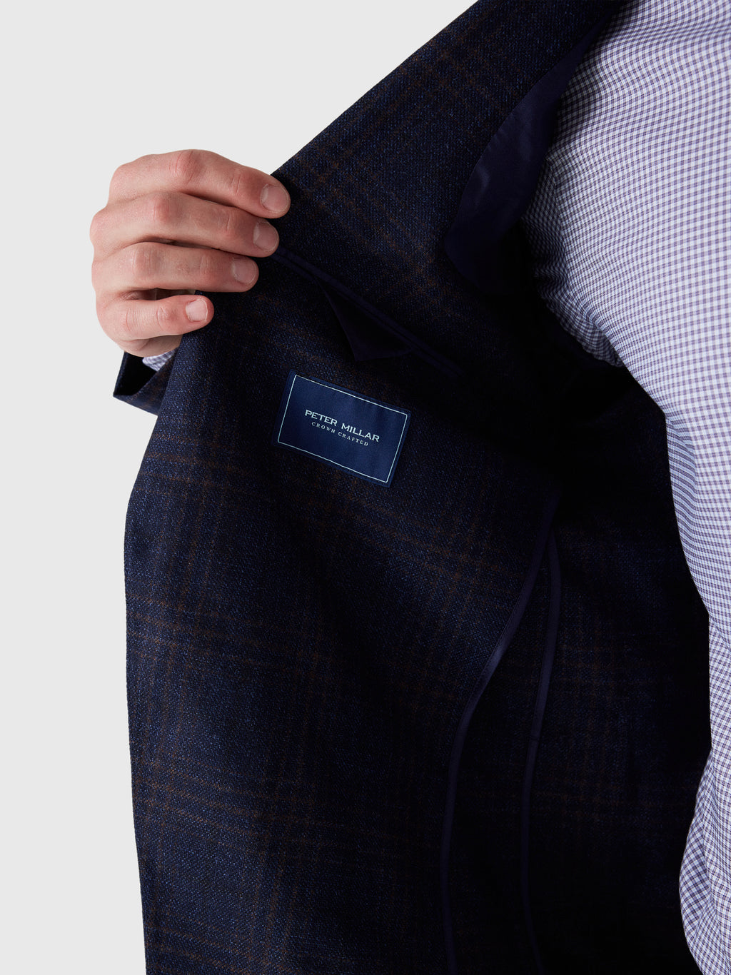 Peter Millar Crown Crafted Men's Collins Plaid Soft Jacket - Saint Bernard