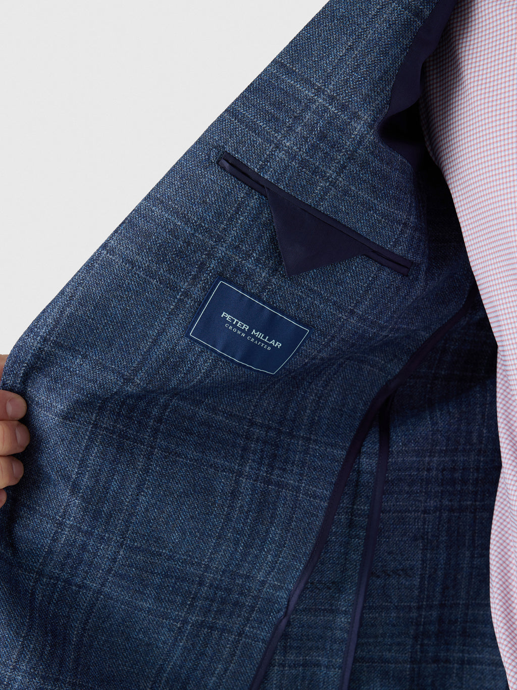 Peter Millar Crown Crafted Men's Davies Plaid Soft Jacket - Saint Bernard