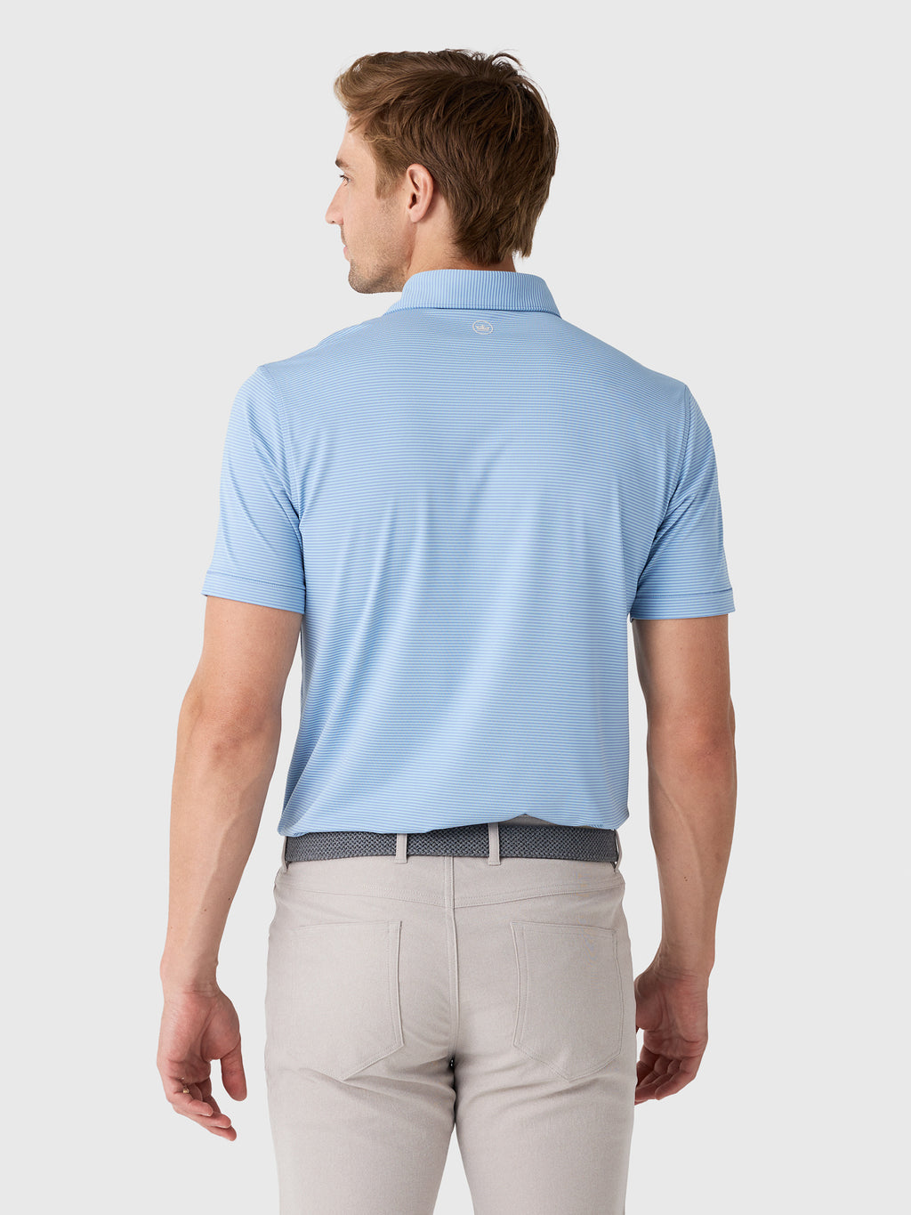 Peter Millar Crown Crafted Men's Cadenza Performance Jersey Polo - Saint Bernard