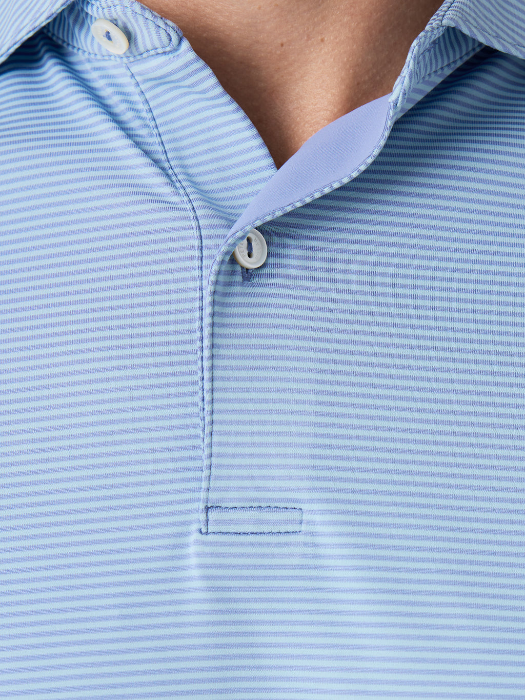 Peter Millar Crown Crafted Men's Cadenza Performance Jersey Polo - Saint Bernard