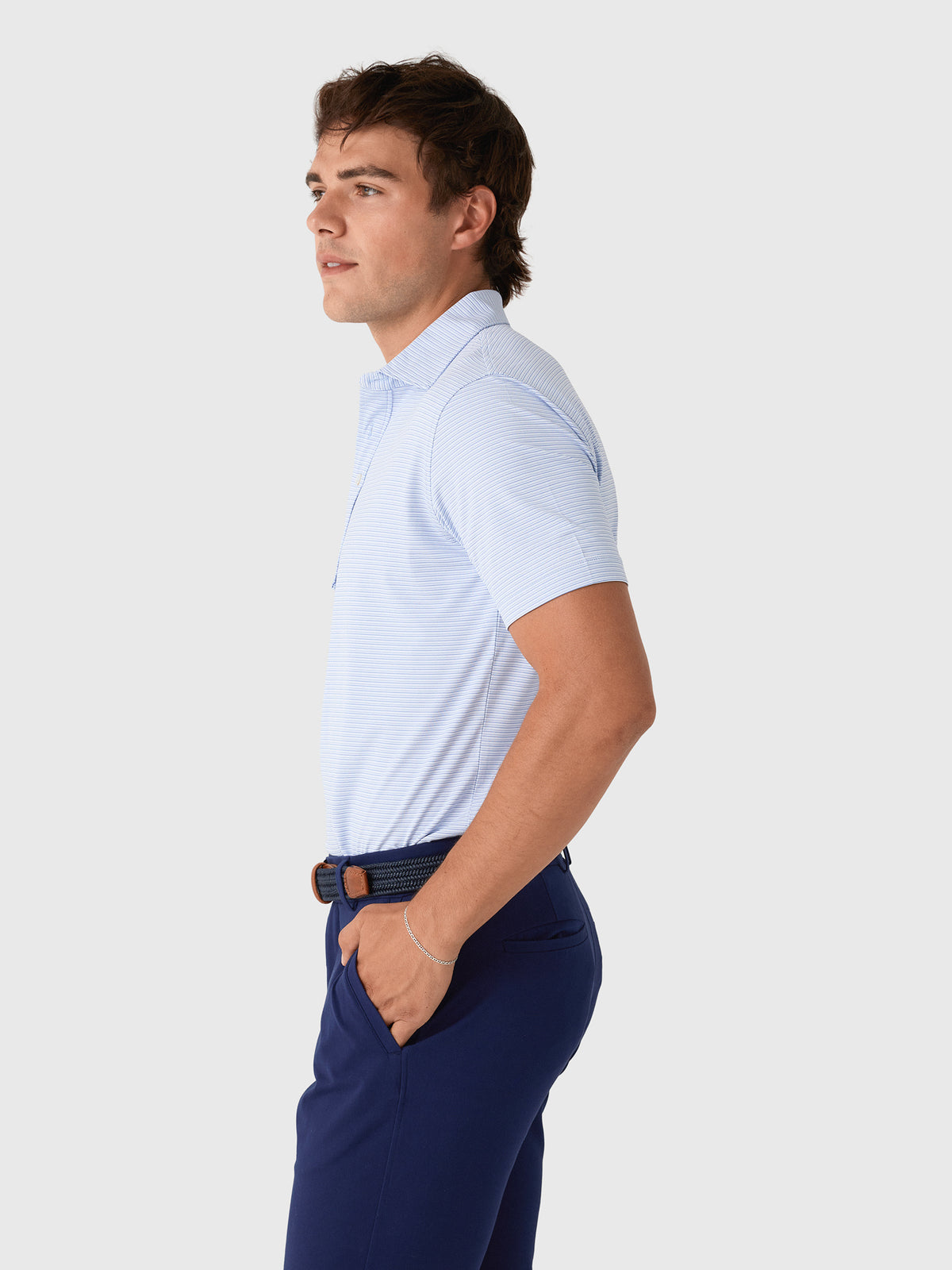 Peter Millar Crown Crafted Men's Ensemble Performance Jersey Polo - Saint Bernard