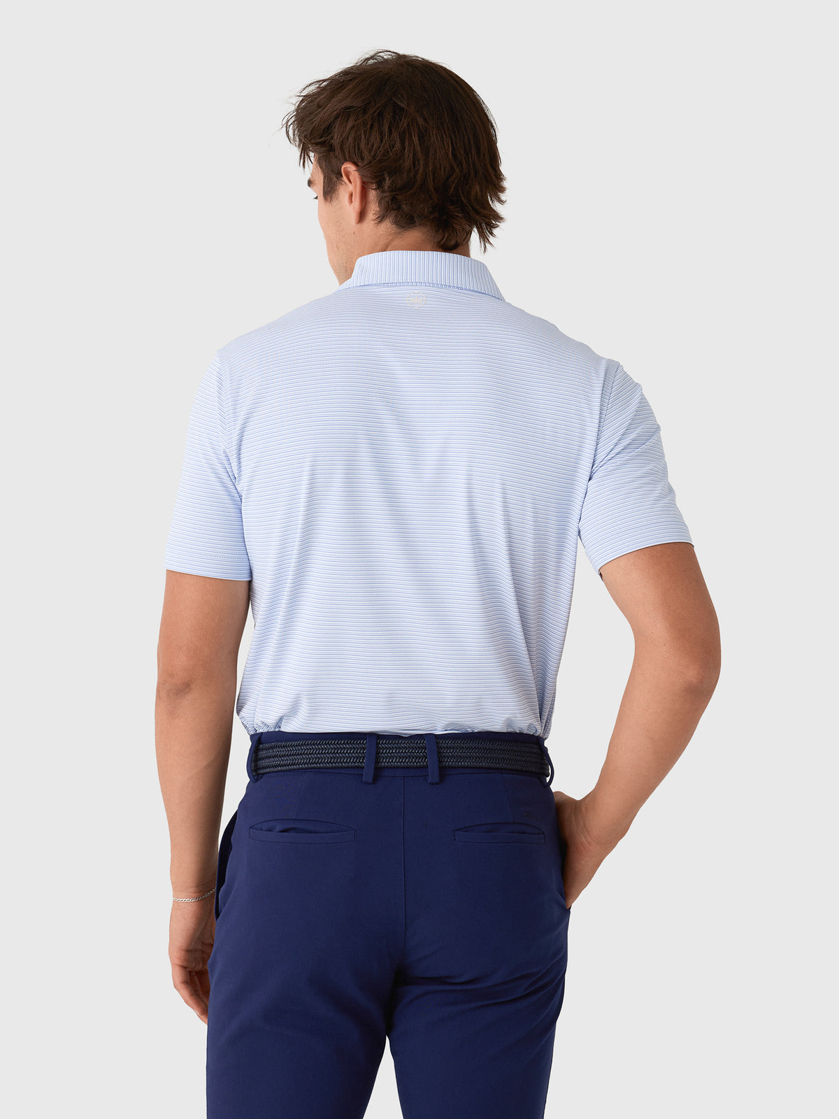 Peter Millar Crown Crafted Men's Ensemble Performance Jersey Polo - Saint Bernard