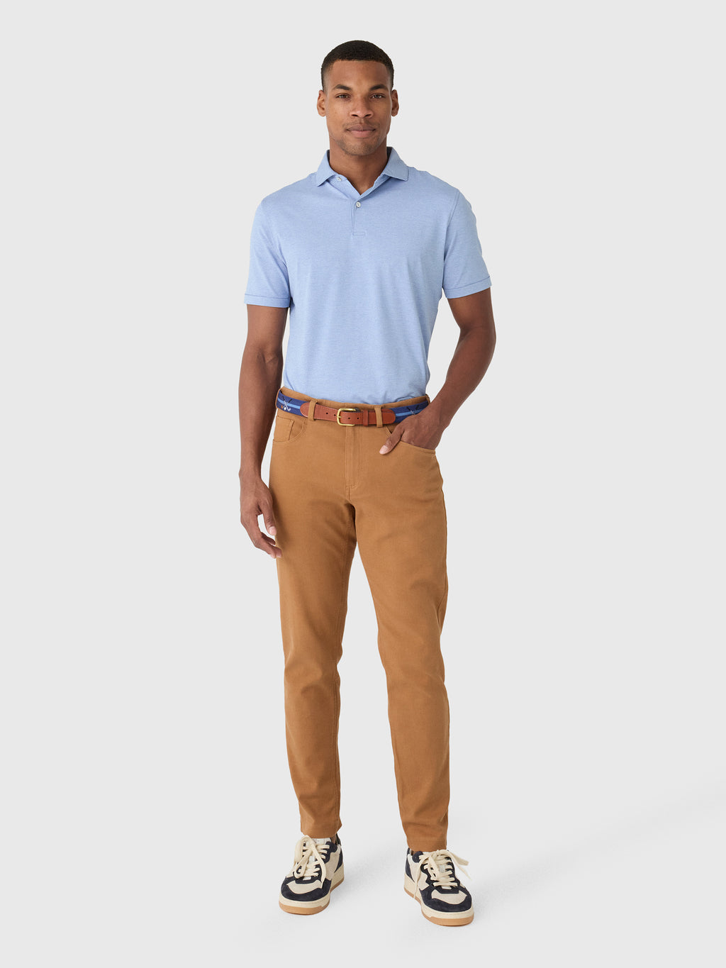 Peter Millar Crown Crafted Men's Treble Performance Jersey Polo - Saint Bernard