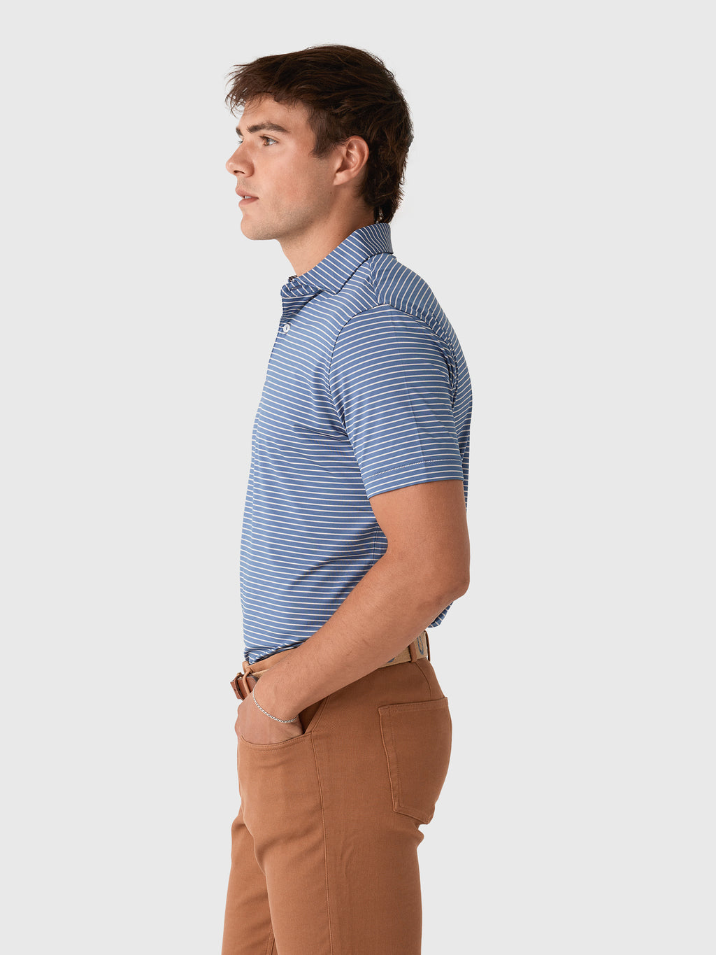 Peter Millar Crown Crafted Men's Keynote Performance Jersey Polo - Saint Bernard