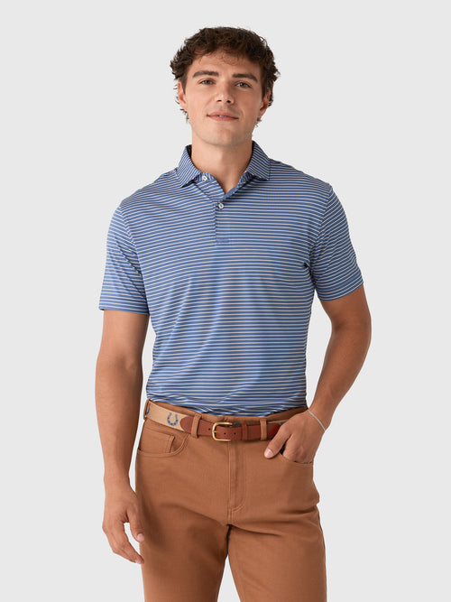 Peter Millar Crown Crafted Men's Keynote Performance Jersey Polo - Saint Bernard