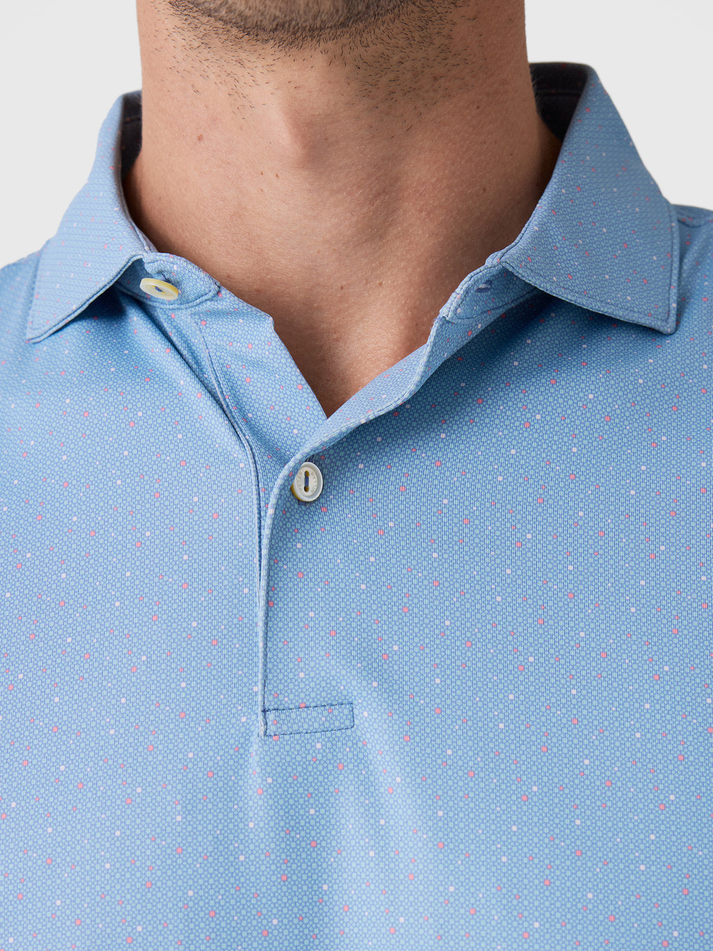 Peter Millar Crown Crafted Men's Campania Performance Jersey Polo - Saint Bernard