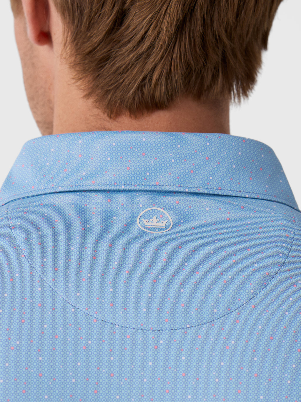 Peter Millar Crown Crafted Men's Campania Performance Jersey Polo - Saint Bernard