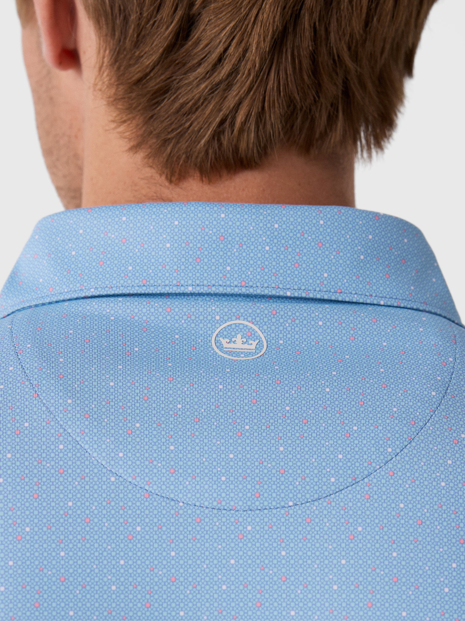 Peter Millar Crown Crafted Men's Campania Performance Jersey Polo - Saint Bernard