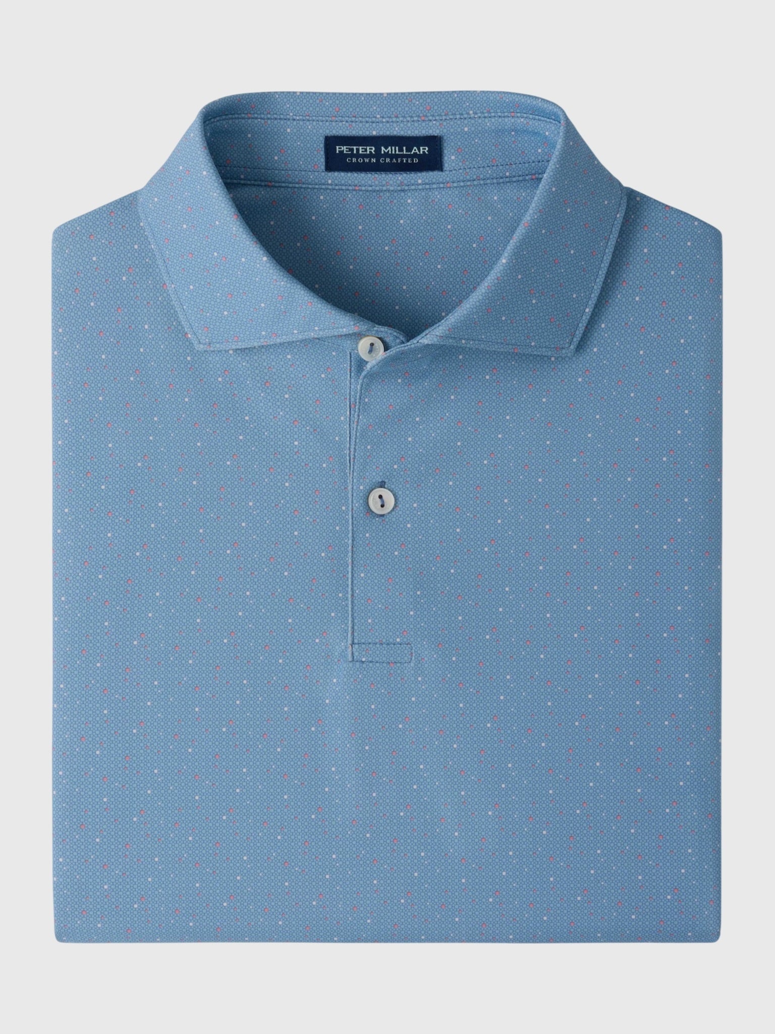 Peter Millar Crown Crafted Men's Campania Performance Jersey Polo - Saint Bernard