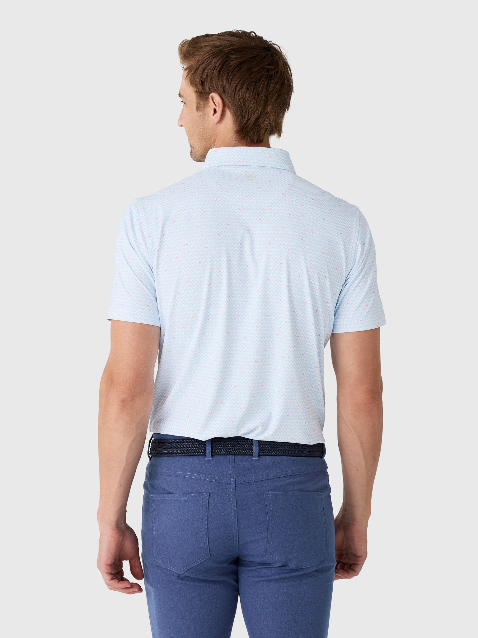 Peter Millar Crown Crafted Men's Gingko Performance Jersey Polo - Saint Bernard