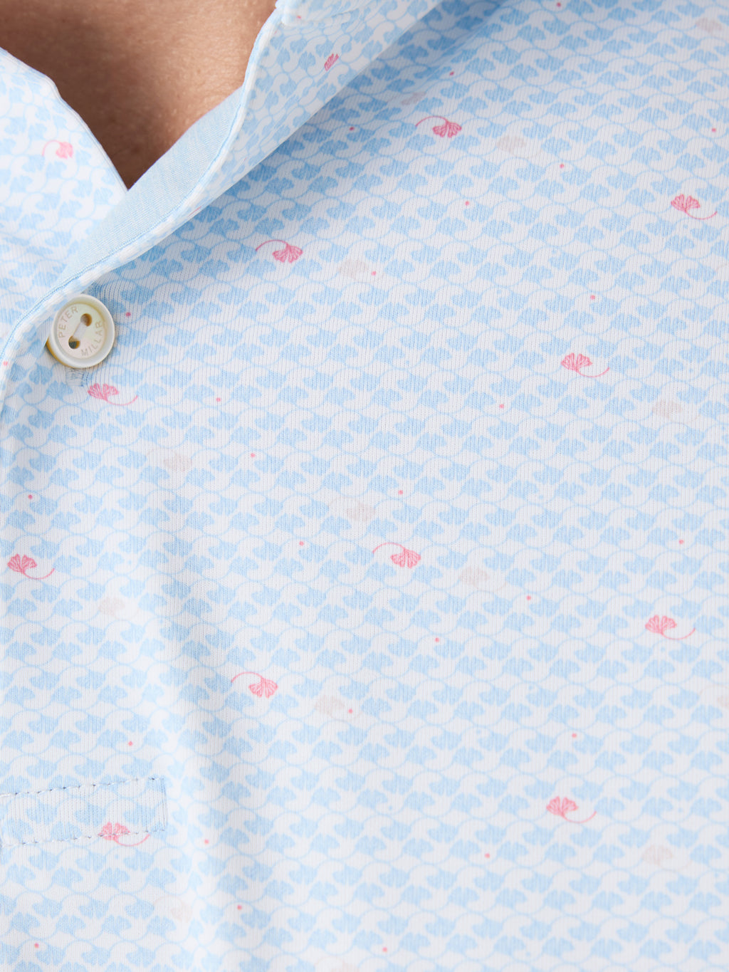 Peter Millar Crown Crafted Men's Gingko Performance Jersey Polo - Saint Bernard