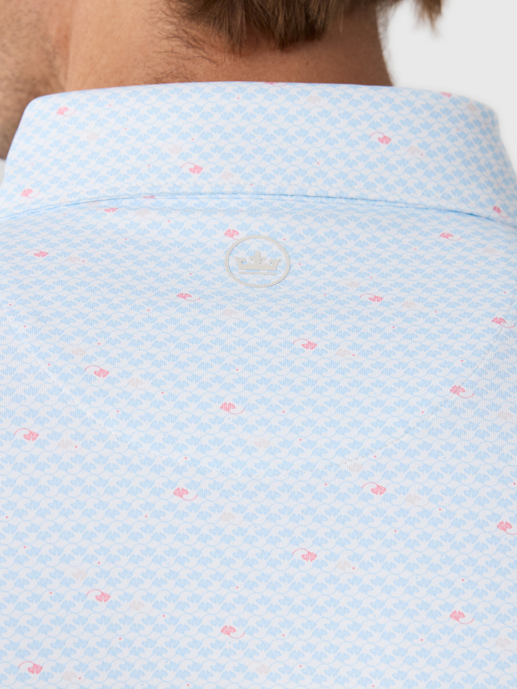 Peter Millar Crown Crafted Men's Gingko Performance Jersey Polo - Saint Bernard