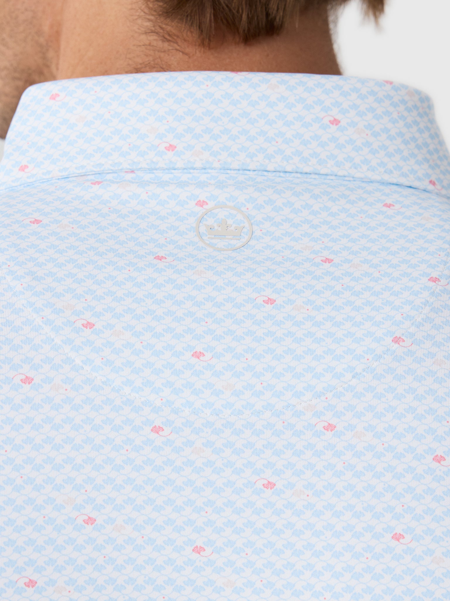Peter Millar Crown Crafted Men's Gingko Performance Jersey Polo - Saint Bernard