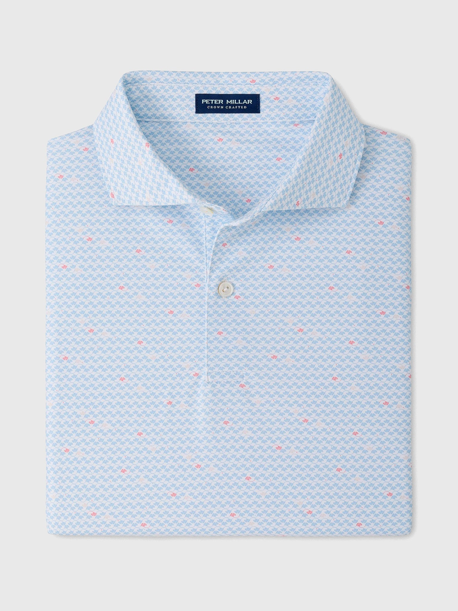 Peter Millar Crown Crafted Men's Gingko Performance Jersey Polo - Saint Bernard