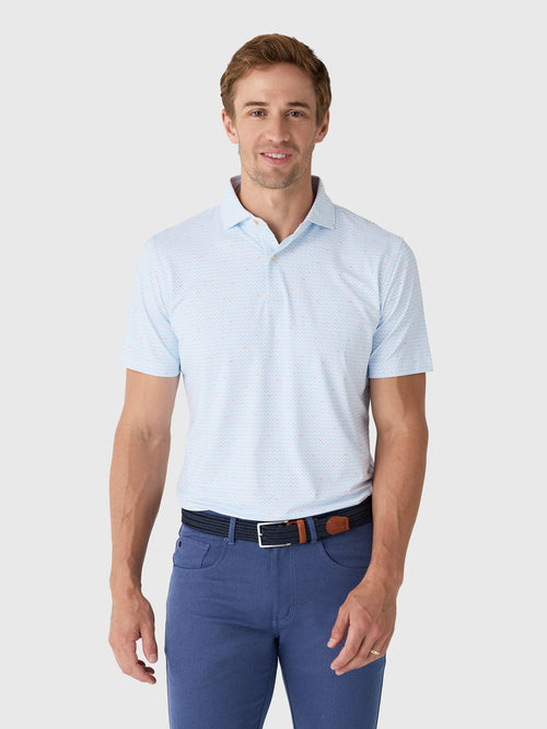 Peter Millar Crown Crafted Men's Gingko Performance Jersey Polo