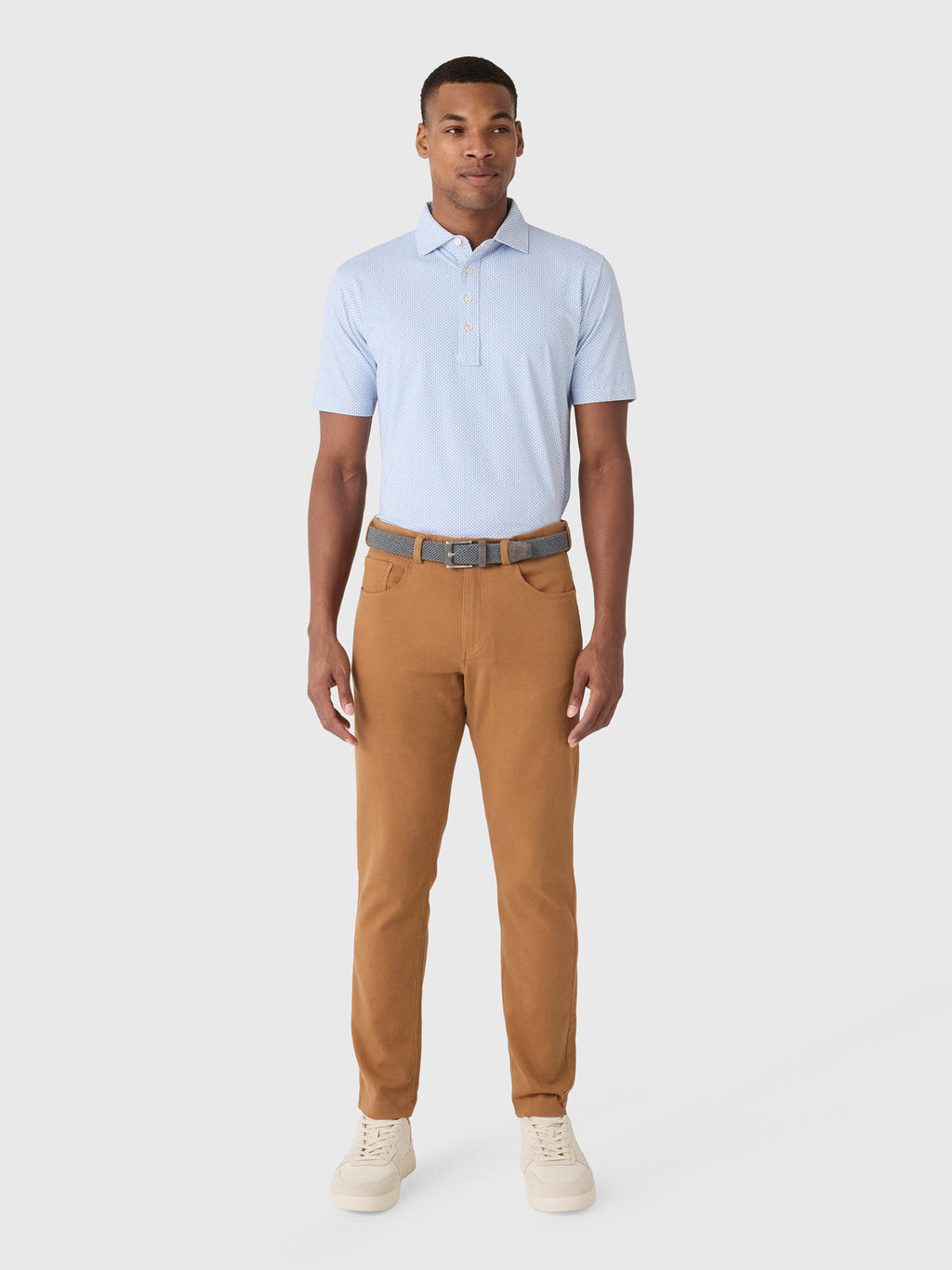 Peter Millar Crown Crafted Men's Ridgecrest Performance Jersey Polo - Saint Bernard