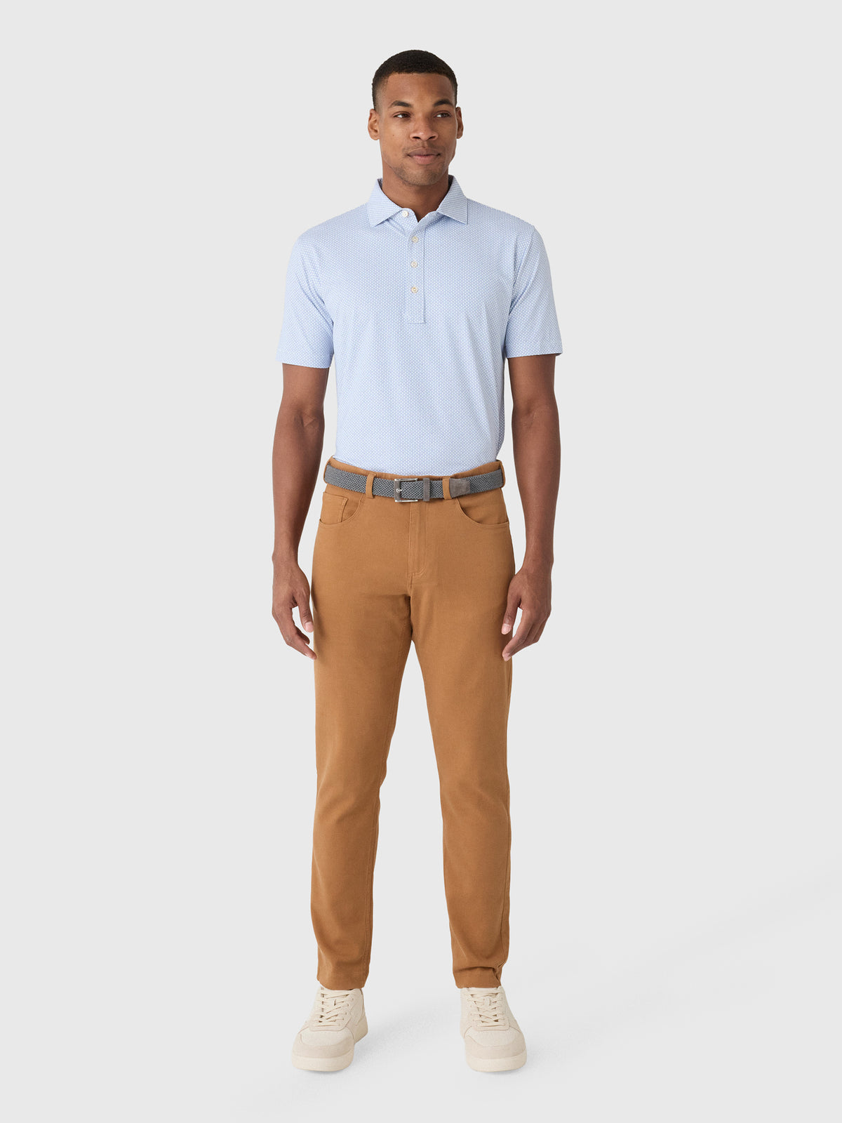 Peter Millar Crown Crafted Men's Ridgecrest Performance Jersey Polo - Saint Bernard