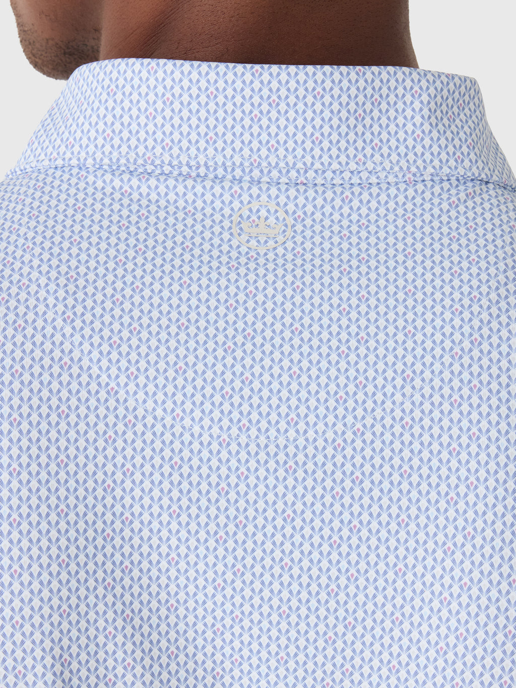 Peter Millar Crown Crafted Men's Ridgecrest Performance Jersey Polo - Saint Bernard