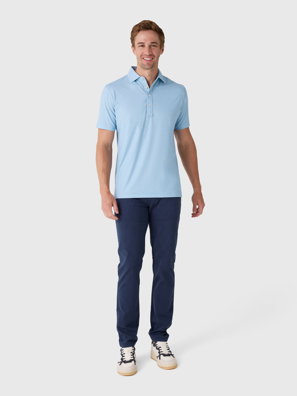 Peter Millar Crown Crafted Men's Nova Performance Jersey Polo - Saint Bernard