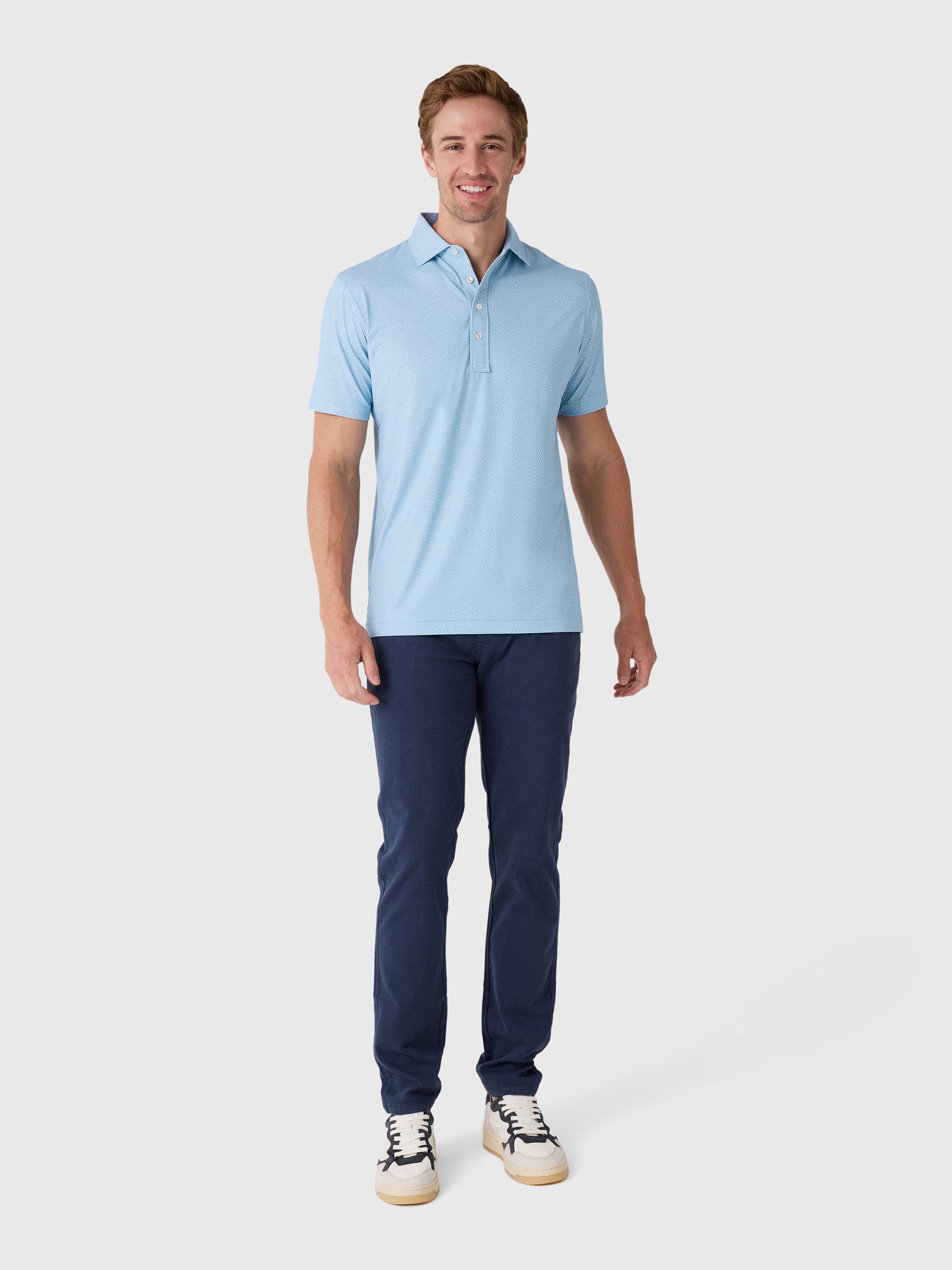 Peter Millar Crown Crafted Men's Nova Performance Jersey Polo - Saint Bernard