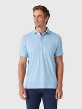 Peter Millar Crown Crafted Men's Nova Performance Jersey Polo - Saint Bernard