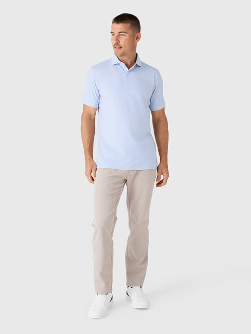 Peter Millar Crown Crafted Men's Endives Performance Jersey Polo - Saint Bernard