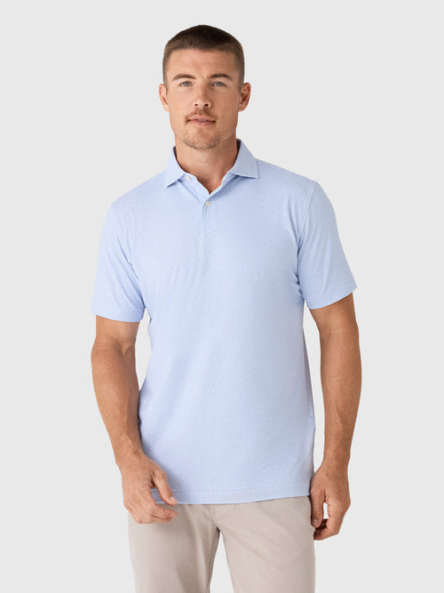 Peter Millar Crown Crafted Men's Endives Performance Jersey Polo - Saint Bernard