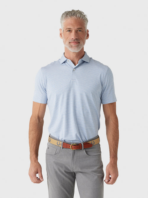 Peter Millar Crown Crafted Men's Timbre Performance Jersey Polo - Saint Bernard
