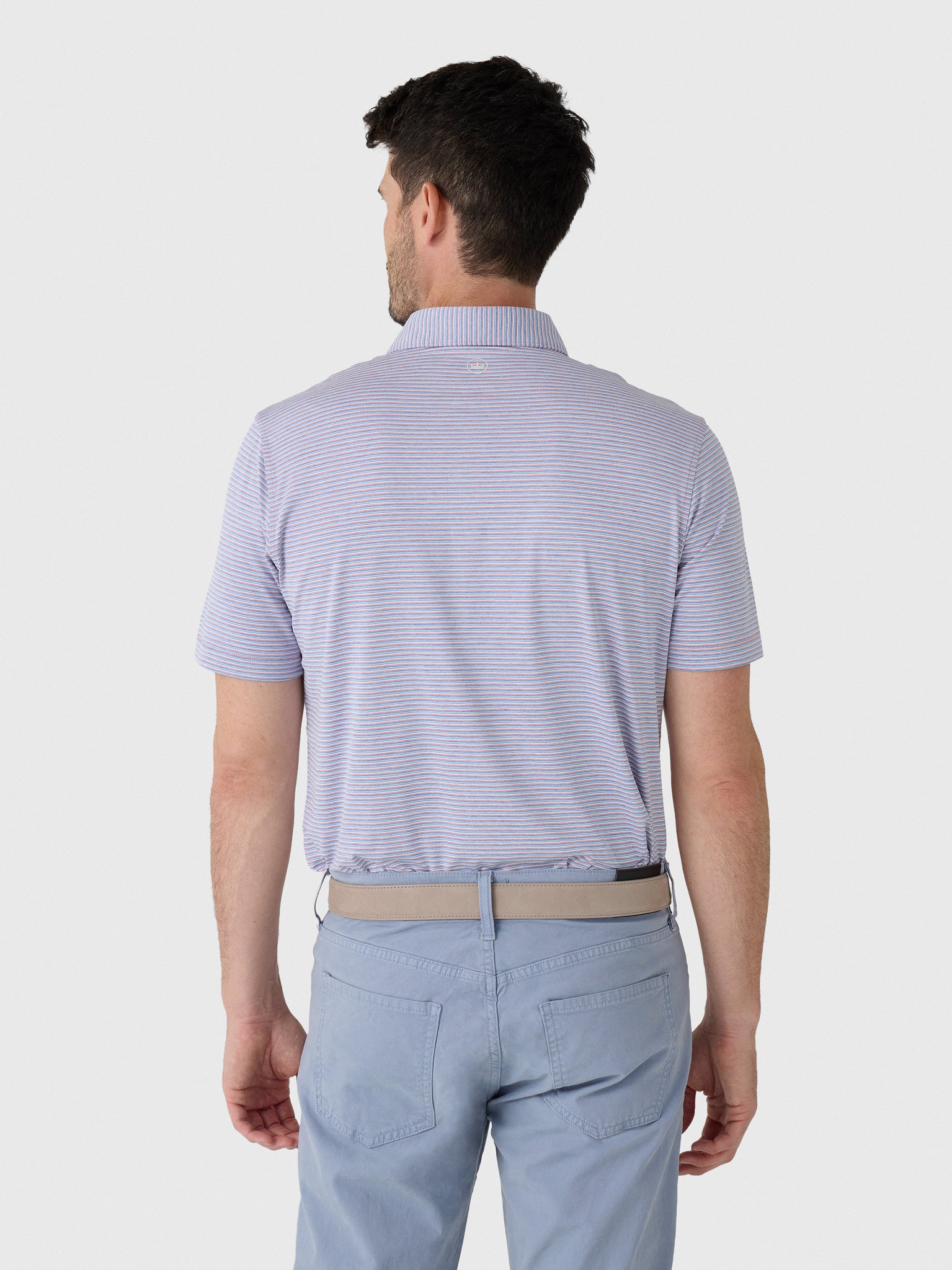 Peter Millar Crown Crafted Men's Timbre Performance Jersey Polo - Saint Bernard