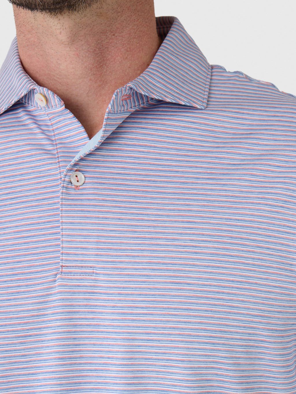 Peter Millar Crown Crafted Men's Timbre Performance Jersey Polo - Saint Bernard