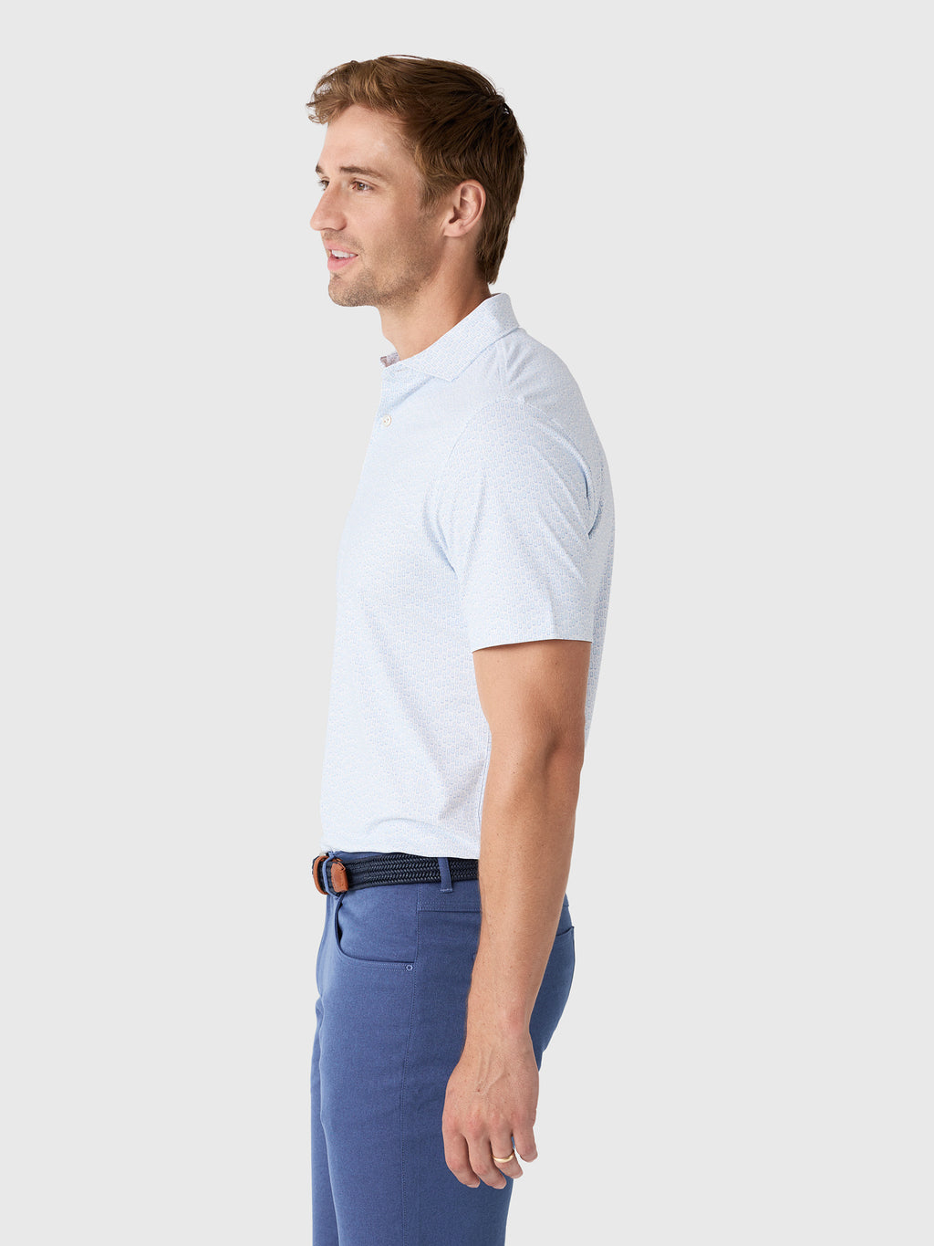 Peter Millar Crown Crafted Men's Corsica Performance Jersey Polo - Saint Bernard
