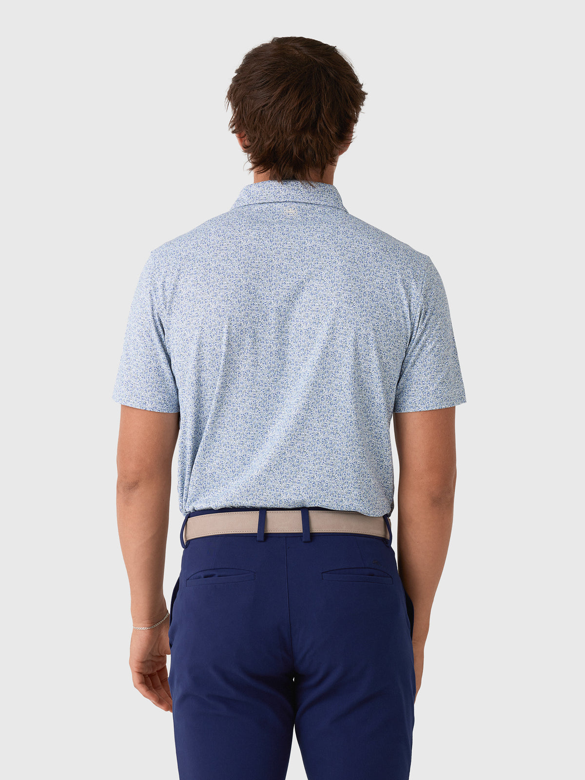 Peter Millar Crown Crafted Men's Limoncello Performance Jersey Polo - Saint Bernard